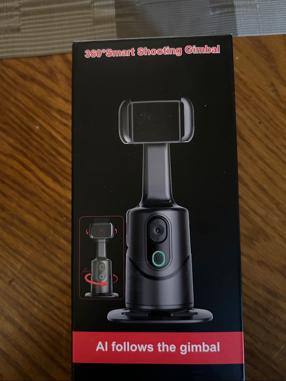 AI Auto-Tracking Smartphone Gimbal Controller – Black
